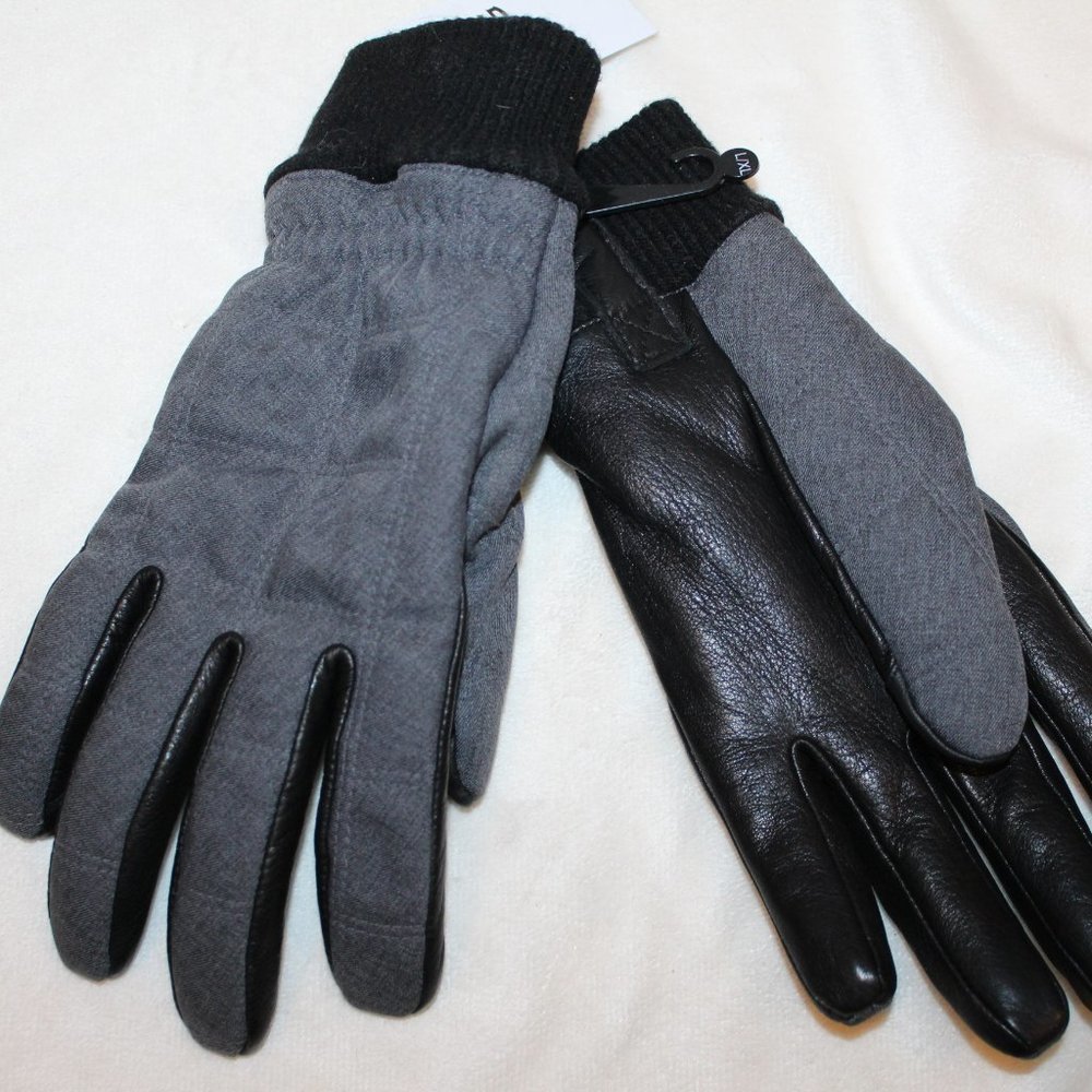 NWT UGG MEN'S TECH ENABLED‎ LEATHER QUILTED GLOVES